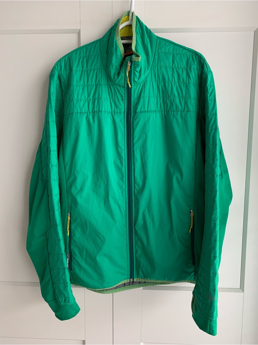 Icebreaker Jacket Men’s L Green MerinoLoft Windbreaker Layer Hiking Gorpcore
